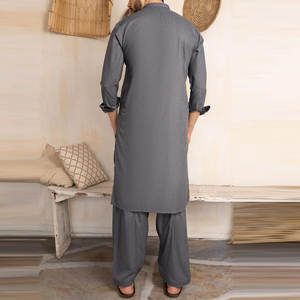 Costumes de créateur personnalisables avec Panjabi Kurta et Shalwar Bandhgala, Salwar Kameez confortable et élégant pour hommes, de haute qualité - Product Image 2