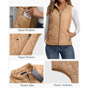 Gilet matelassé d'hiver pour femmes, de qualité supérieure, sur mesure, coupe confortable, prix abordable, gilet matelassé pour femmes - Product Image 6