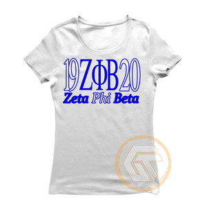 Camiseta de Algodón Personalizada al por Mayor de Zeta Phi Beta, Ropa de Sororidad de Alta Calidad para Mujeres y Fraternidades, Lisa y Teñida para Verano - Product Image 4