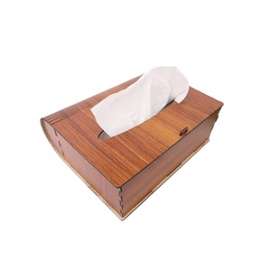Boîte à mouchoirs en bois moderne, forme rectangulaire, design durable, résistante à l'humidité, pour salles de bain et meubles de toilette, idéale pour la décoration de bureau - Product Image 1