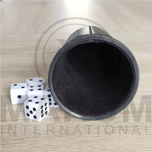 Handmade Durable Eco-Friendly Leather Classic Sport <b>Dice</b> Shaker with Personalized Game Cup for Party & Bar Use - Product Image 2