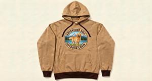 Sweat-shirt à capuche Adventure Dog Outdoor Crew pour homme, coupe classique, coton French Terry, design avec poche, vêtements décontractés d'automne - Product Image 1
