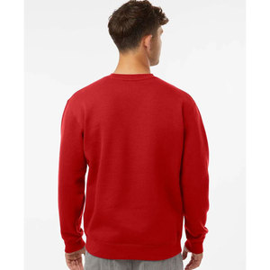 Classic Fit <b>Men's</b> Winter Sweatshirt <b>Warm</b> Fleece Lined Crew Neck Solid Cotton Blend Pullover <b>Jumper</b> Top - Product Image 2