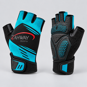 Best Cycling Gloves <b>Half</b> Finger Design Breathable Mesh Fabric Padded Palm Anti <b>Slip</b> Grip Comfortable Fit For Road Cycling - Product Image 2