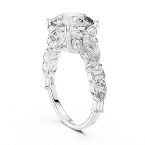 Women's 925 Sterling Silver Moissanite <b>Diamond</b> <b>Ring</b> Wholesale Engagement Jewelry OEM Supplier - Product Image 4