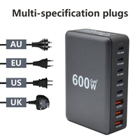 Chargeur Gan 600W de haute qualité USB C bureau 5C3A chargeur mural puissance de sortie PD 3.0 OCP/OPP/OTP charge de téléphone électrique