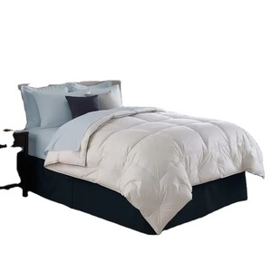 Ensemble de couette de couleur unie blanche, lavable en machine, style simple, pour usage domestique - Product Image 2