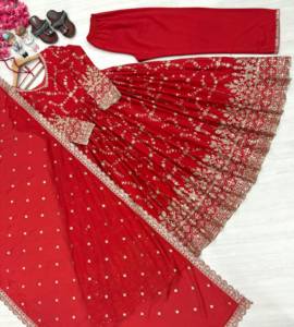 LAMOUNT - Salwar Kameez Anarkali Tradicional Indio/Pakistaní para Mujer, Tela de Seda, para Bodas, Corte Regular, para Todas las Temporadas - Product Image 6