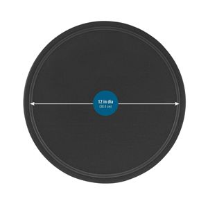Plaque à pizza antiadhésive de 12 pouces, gris foncé, en métal, outil de cuisine (lot de 3) - Product Image 3