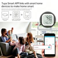 Capteur intelligent de température et d'humidité Zigbee LCD pour maison intelligente, chambre de bébé
