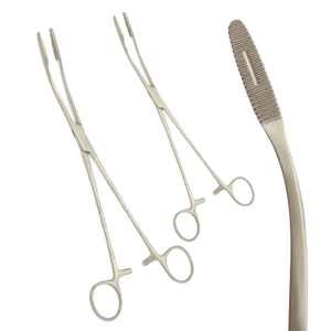 Pinces à éponges droites manuelles Gross Maier 265 mm en acier inoxydable, à cliquet, fabriquées au Pakistan - Product Image 1