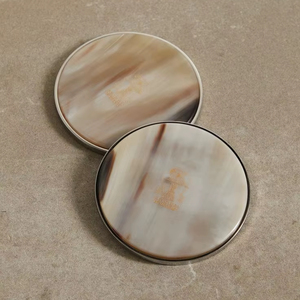 High Quality Design Horn Coaster Buffalo horn Coaster Tea Coaster Place Mats Natural Square Horn Coaster At very good sell Price - Product Image 1