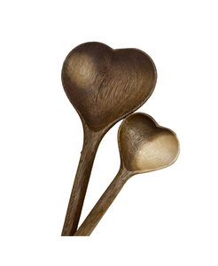 Cucharas de madera Folkulture personalizadas para cocinar/juego de cocina de teca de madera natural 6 uds con utensilios de cocina para el hogar - Product Image 2