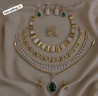 Ensembles de colliers en CZ de qualité supérieure, offre combinée idéale pour toutes les occasions, aussi bien pour les fêtes que pour le bureau, designs élégants et chics.