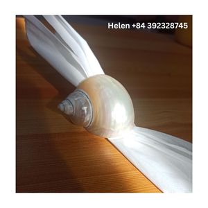 แหวนรัดผ้าเช็ดปากงานแต่งงานสุดหรู ทำจากเปลือกหอย ขายส่ง พร้อมส่ง ผลิตเร็ว แหวนรัดผ้าเช็ดปากสำหรับโต๊ะอาหาร สินค้าขายดี ปี 2026 - Product Image 5