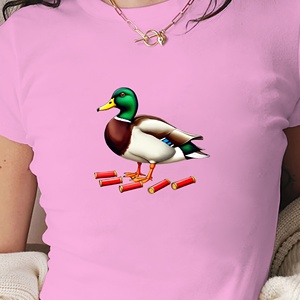 WATERFOWL OUTDOORS <b>duck</b> and shells women's fashion short t-shirt - Product Image 3