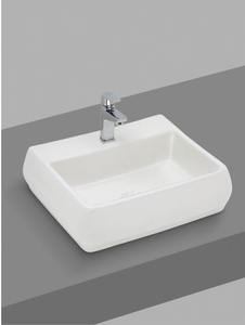 Lavabo Cuadrado Moderno de Cerámica para Encimera, Elegante Lavamanos de Porcelana Brillante, Lavabo de Lujo para Baño - Product Image 3