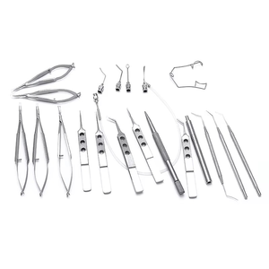 Juego de 20 Piezas para Cirugía de Cataratas, Instrumentos Médicos Quirúrgicos Oftálmicos Básicos, Microcirugía Ocular, Alta Calidad para Oftalmólogos - Product Image 1