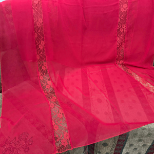 Al por mayor Chal de gasa africana de lujo con bordado floral y pedrería, tipo pañuelo, para mujer, para verano, transpirable, suave y ligero, para uso diario - Product Image 2