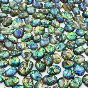<b>Abalone</b> <b>Shell</b> With Crystal Doublet Loose Gemstone for Jewelry Making Polished Stones Crystal Healing Suppliers Wholesale Bulk - Product Image 1