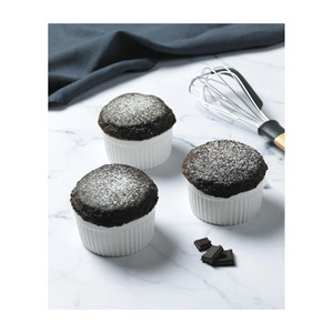 Ensemble de 3 ramequins en céramique blanche pour la cuisson et le service - Product Image 3