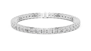 CLASSIC LAB GROWN 7.4CT ROUND CUT DIAMOND UNISEX TENNIS <b>BRACELET</b> SET IN 18KT YELLOW GOLD FOR GIFTING PARTY WEDDING DAILY OFFICE - Product Image 6