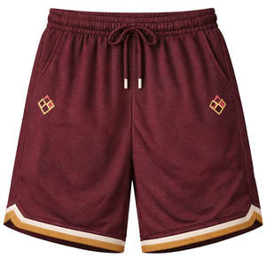 Pantalones cortos de malla de verano para hombre, pantalones deportivos informales de ajuste holgado para gimnasio, entrenamiento, correr, fitness, secado rápido, transpirables - Product Image 3