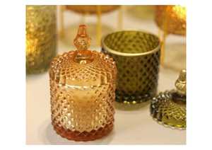 Tazón Redondo Dorado con Tapa, Decoración para el Hogar, Diseño Artístico - Product Image 6