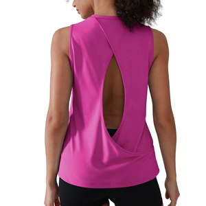 Camisetas sin mangas de cuello redondo para mujer, estilo deportivo, ajuste atlético regular, chaleco de entrenamiento para damas, estilo liso, ropa deportiva diaria - Product Image 2
