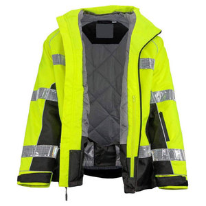 Perfectionists CE Certified Unisex Wholesale Quality <b>High</b> <b>Visibility</b> Breathable Cotton Zippered Reflective <b>Softshell</b> Needle - Product Image 1
