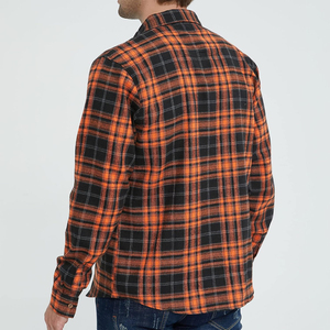 Camisa de Franela Informal de Manga Larga con Botones, Corte Regular, Antiarrugas, Ropa de Lujo a la Moda - Product Image 3