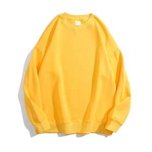Venta al por mayor de suéteres unisex de alta calidad, 100% algodón, con lentejuelas, hombros caídos, cuello redondo, estampado frontal personalizado y marca personalizada. - Product Image 1
