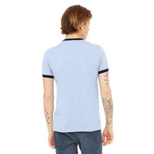 Bella + toile hommes Jersey à manches courtes sonnerie T-Shirt col rond sport Tee respirant ajusté Fitness Tee Crewneck Style - Product Image 3