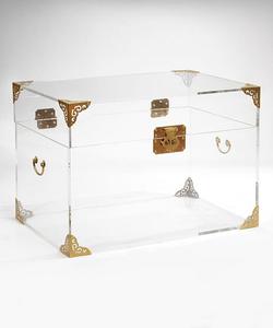 Custom High-End Freestanding Classic Transparent Plastic Glass <b>Corner</b> <b>Shelf</b> Riser Glossy Finish for Easy Assembly for - Product Image 1