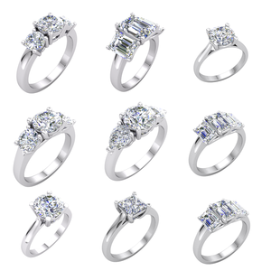 Anillo de Lujo para Mujer, Corte Brillante, Diamante Cultivado en Laboratorio Divya Creations, Plata 925, Baño de Rodio, Color E, 2.3ct, Certificado IGI, Único - Product Image 3