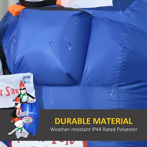Decorazioni Natalizie Gonfiabili da Esterno 6ft, Cassetta Postale del Polo Nord con Pinguini e Pupazzo di Neve, Decorazione Natalizia Gonfiabile da Giardino L - Product Image 5