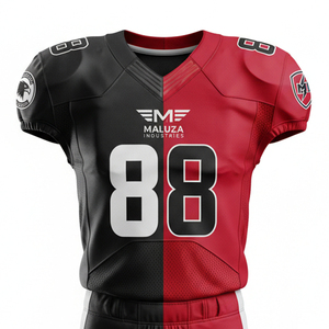 Uniforme de football américain sur mesure, impression par sublimation, tissu mesh respirant, vêtements d'entraînement et de match pour adultes - Product Image 3