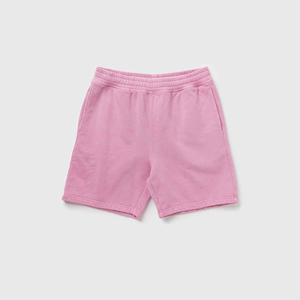 Pantalones Cortos de Algodón Rosa Sólido para Hombre, Cintura Elástica, Estilo Casual, Tejido Transpirable, Corte Medio, Longitud Corta 2026 - Product Image 6