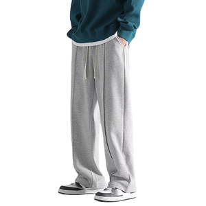 Unisex Loose Fit Fleece Sweatpants | Thick Warm High-Waisted Joggers with Drawstring | Breathable Streetwear <b>Lounge</b> <b>Pants</b> - Product Image 1