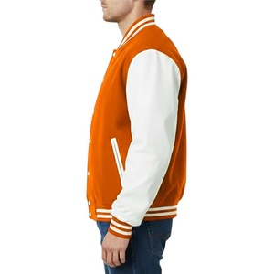 Blousons universitaires personnalisés pour hommes – Chauds, respirants, écologiques, style baseball, manches en polyester, broderie frontale – Collection Automne - Product Image 5
