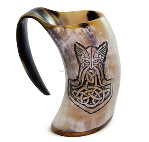 La mejor taza de cuerno vikingo personalizada Premium, vasos pulidos para una experiencia de bebida Premium - Product Image 3