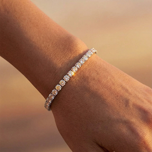Bracelet Tennis en Or Massif 14K avec Diamants Naturels Taille Brillant Certifiés G VS Clarity Sertis à Griffes - Product Image 6