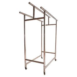 Expositor de Ropa Plegable Cromado Bros, Metálico, Resistente, Portátil, Desmontable, para Venta Minorista, OEM ODM Vietnam - Product Image 6