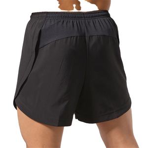 Pantalones Cortos Deportivos Casuales Ligeros de Cintura Media, Sólidos, de Secado Rápido, Transpirables, con Cintura Elástica, Holgados, al por Mayor - Product Image 4