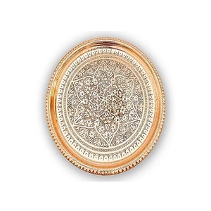 Assiette de présentation de qualité supérieure en acier inoxydable couleur cuivre pour usage domestique et hôtelier - Product Image 4