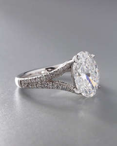 IGI/GIA Lab Grown Cut Diamond Vintage 14k blanc mariage/bague de fiançailles unisexe or blanc fin pour fête d'anniversaire digne - Product Image 4