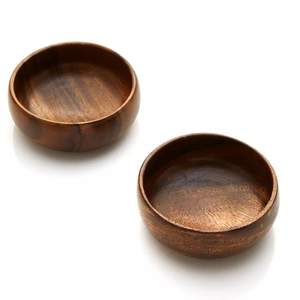 Tazón para Servir de Madera 100% Natural, Moderno, de Lujo, Hecho a Mano, Duradero, Ligero y Ecológico, para el Hogar, Regalos, Servir Alimentos, Venta al por Mayor - Product Image 5