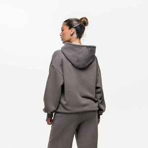Sudadera con capucha extragrande para mujer, antiarrugas y transpirable, ideal para el gimnasio, con cierre de cremallera, último modelo y más vendida. - Product Image 2