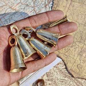 Campanas Pequeñas de Latón Hechas a Mano, Estilo Vintage, Campanas Decorativas, Campanas de Viento Vintage, Decoración para el Hogar, Bodas, Árbol de Navidad - Product Image 5