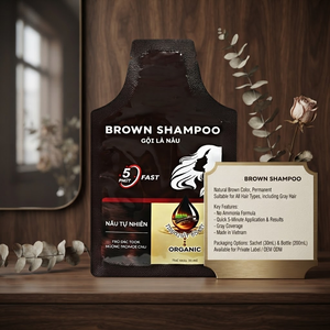 <b>Shampoo</b> <b>for</b> Gray <b>Hair</b> Custom Packaging Design No Ammonia Permanent Formula - Product Image 4